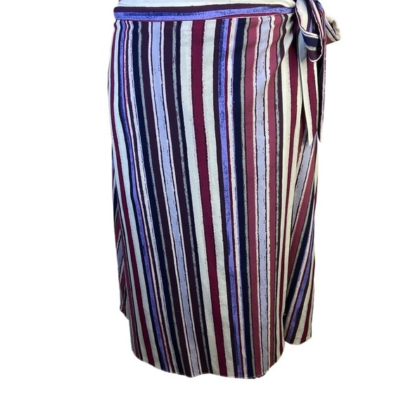 Alex Marie Size Large 2 Piece Top and Wrap Skirt Striped Lagenlook boho modern - Picture 5 of 15